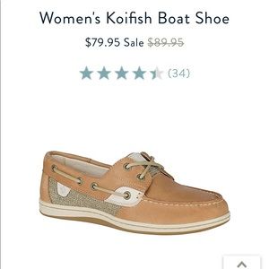 Sperrys WORN ONE TIME. Koifish Boat Shoe